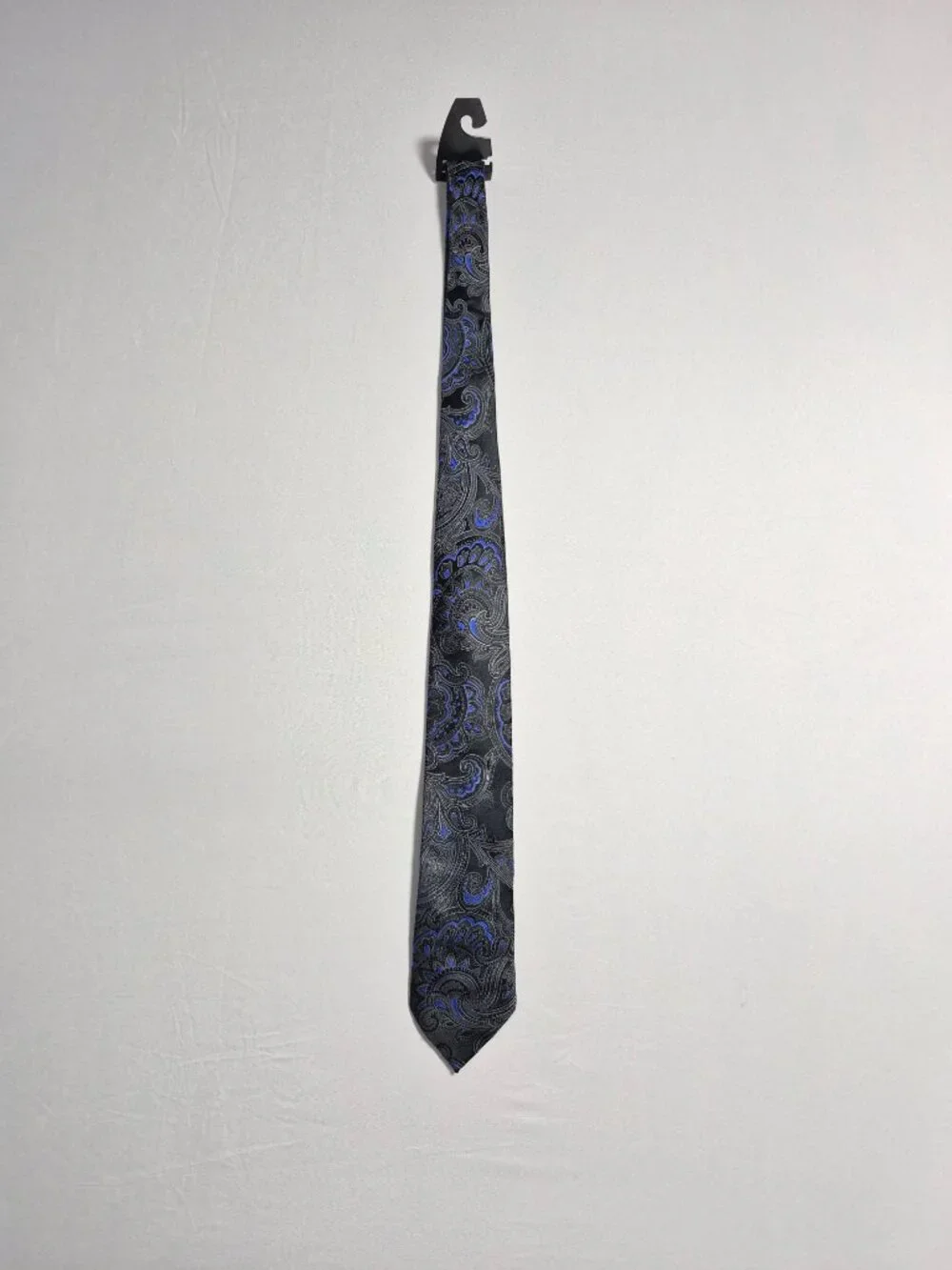 Donald J Trump Signature Collection Silk Tie Men Black Blue Paisley Gold Bar